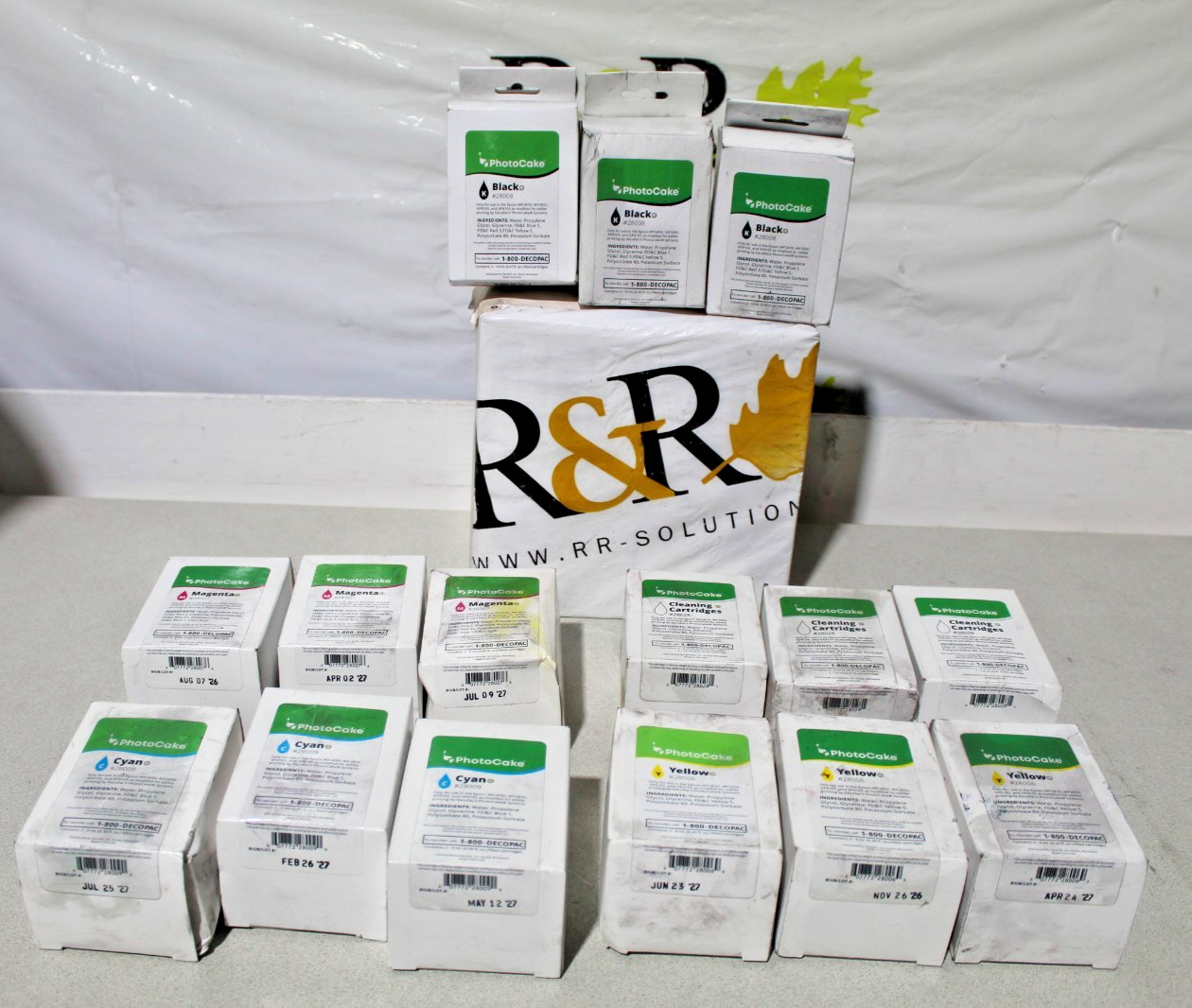 Set of 15 PhotoCake cartridges