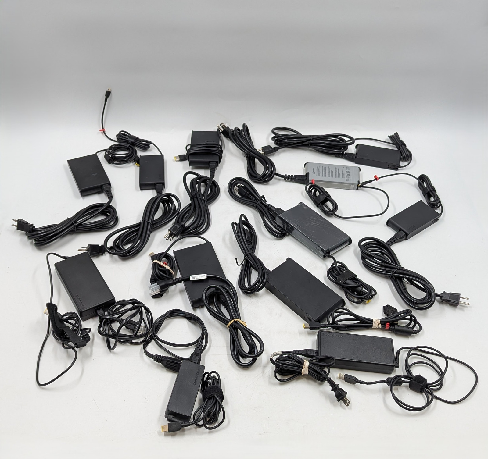Lenovo AC Adapter Laptop Charger w/ USB-C & Plug | 65W-230W | Lot of 12