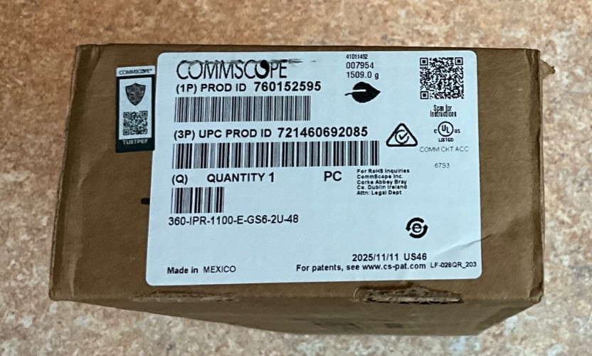 Commscope systimax 360 cat6a unshielded 2U 48-port patch panel 760152595