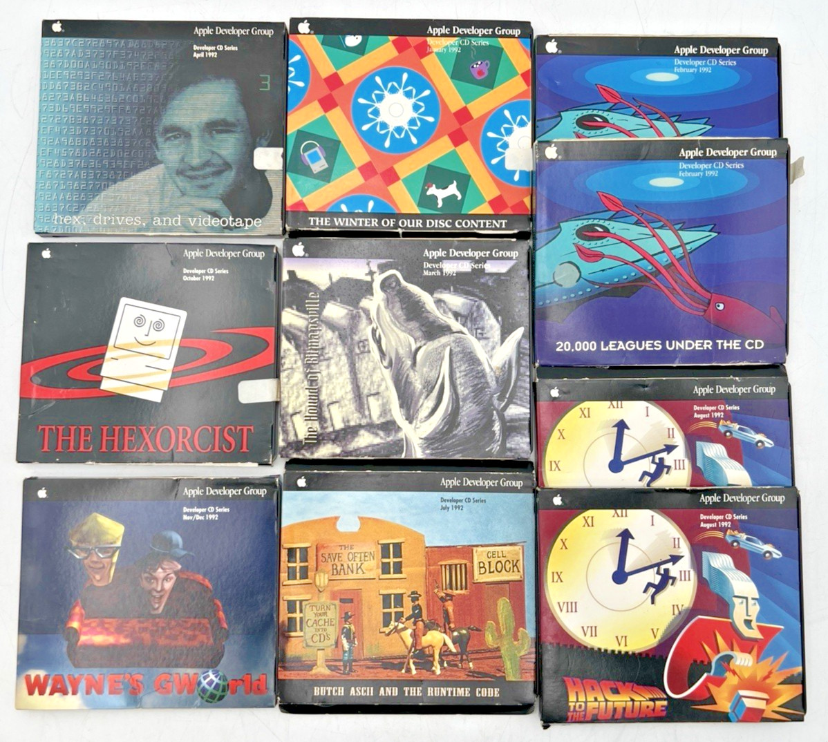 (10) 1992 APPLE DEVELOPER GROUP CDS WAYNE, HEXORCIST, FUTURE, BUTCH, HEX, HOUND