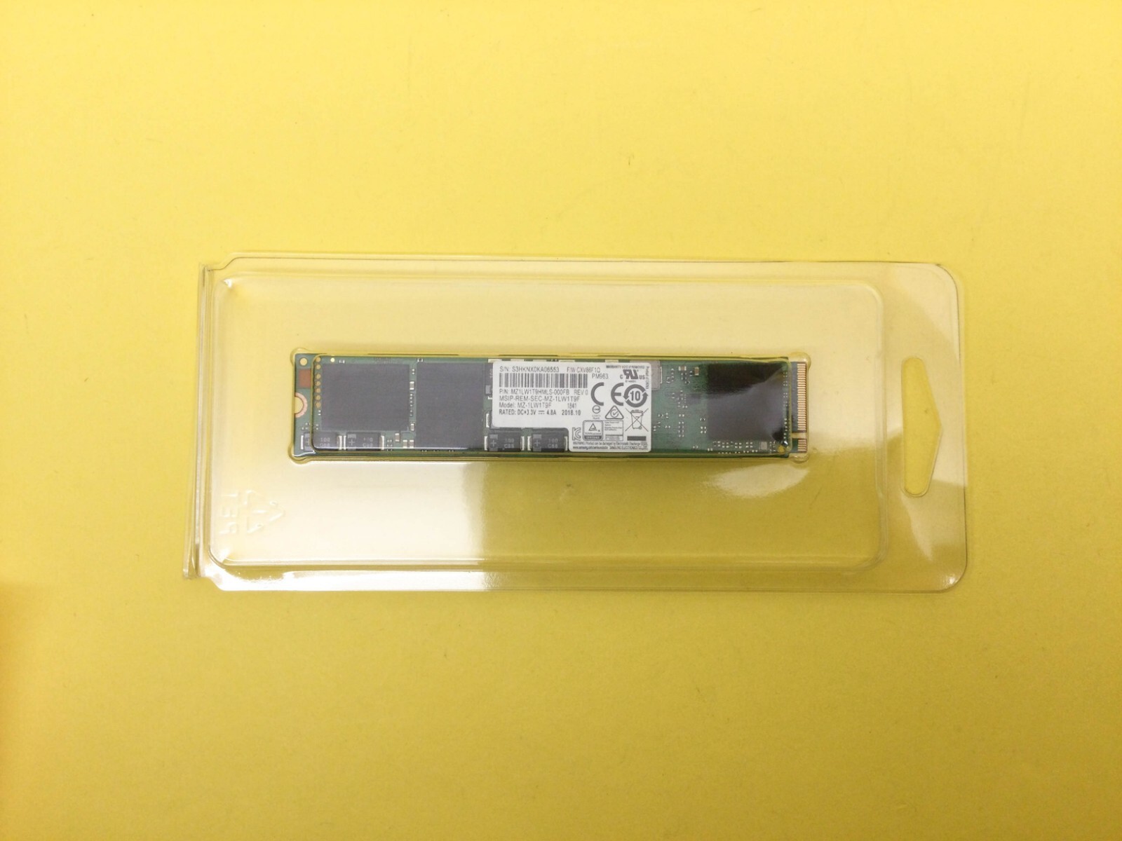 MZ-1LW1T9F Samsung PM963 Series 1.92TB NVME PCIe M.2 2210 SSD MZ1LW1T9HMLS New
