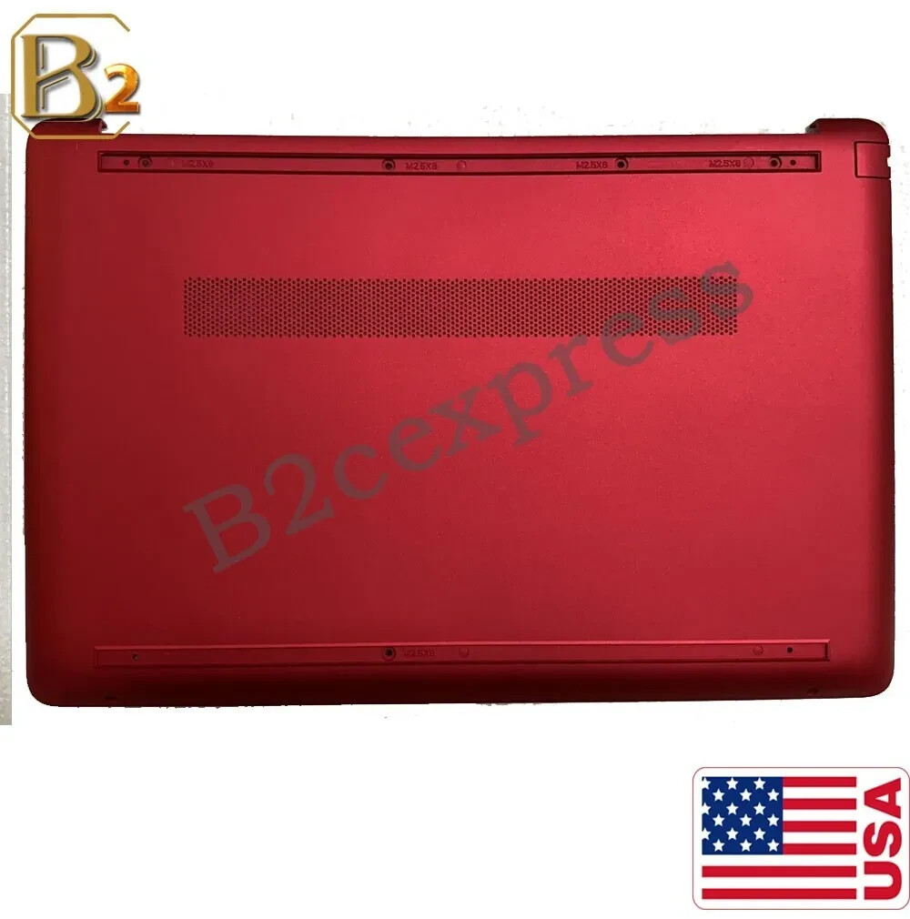NEW HP 15-DW 15-dw0081wm 15DW Bottom Case - Red (Base Enclosure) M03726-001