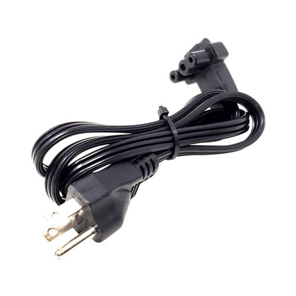 3 Prong Flat/Straight AC Power Cord Cable For Dell PA-10 PA-12 Charger Laptop
