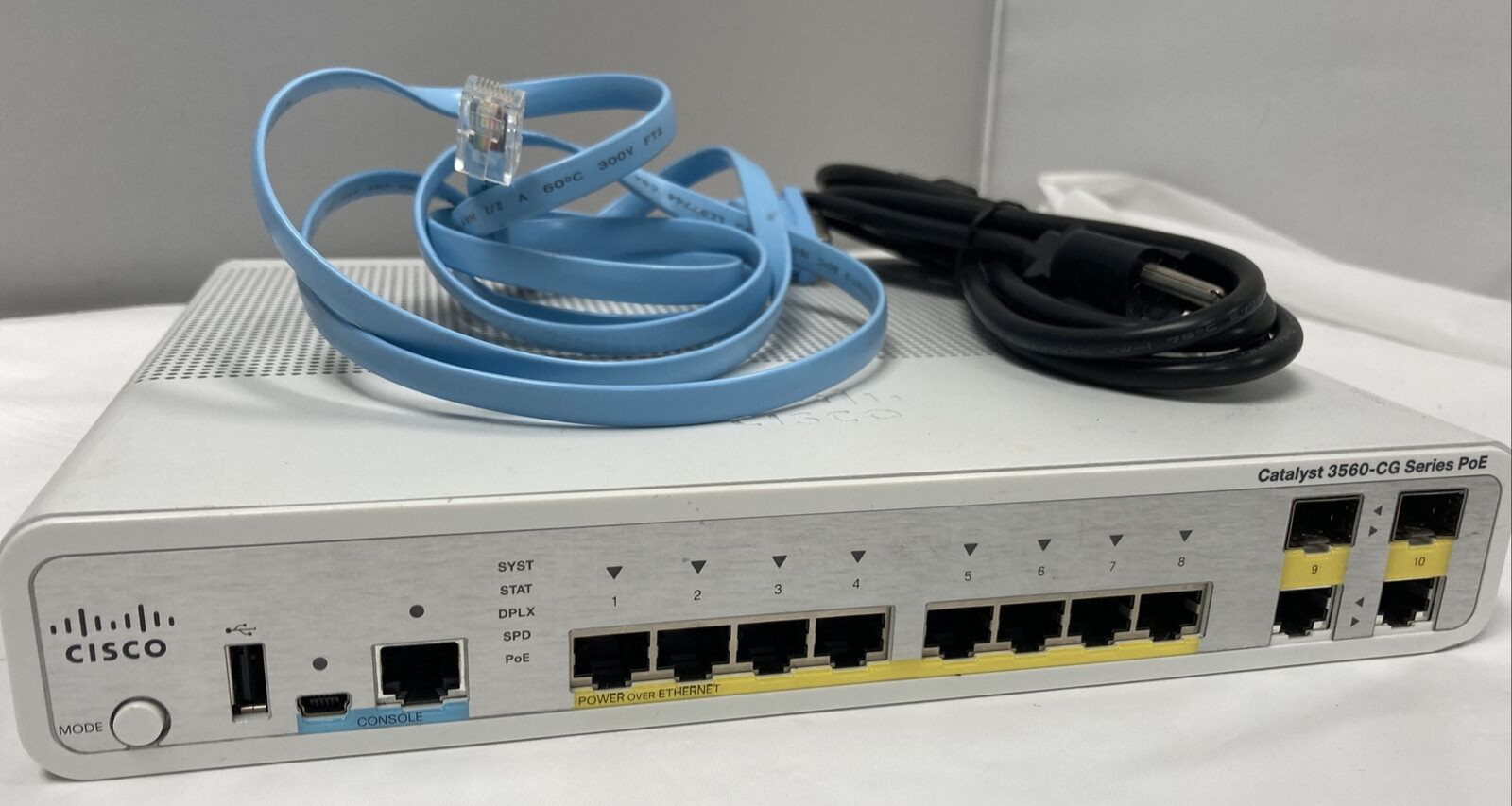 Cisco WS-C3560CG-8PC-S V03 8 Port PoE+ 3560CG IP Base Switch