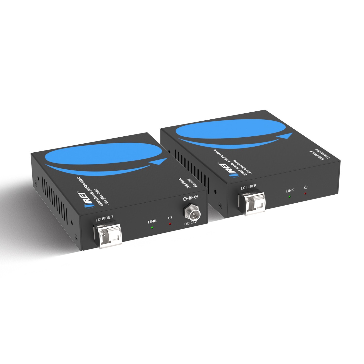 USB 2.0 Extender (USB-B to USB-A)- 5km (Fiber-Optic) (USB-FO5-K)