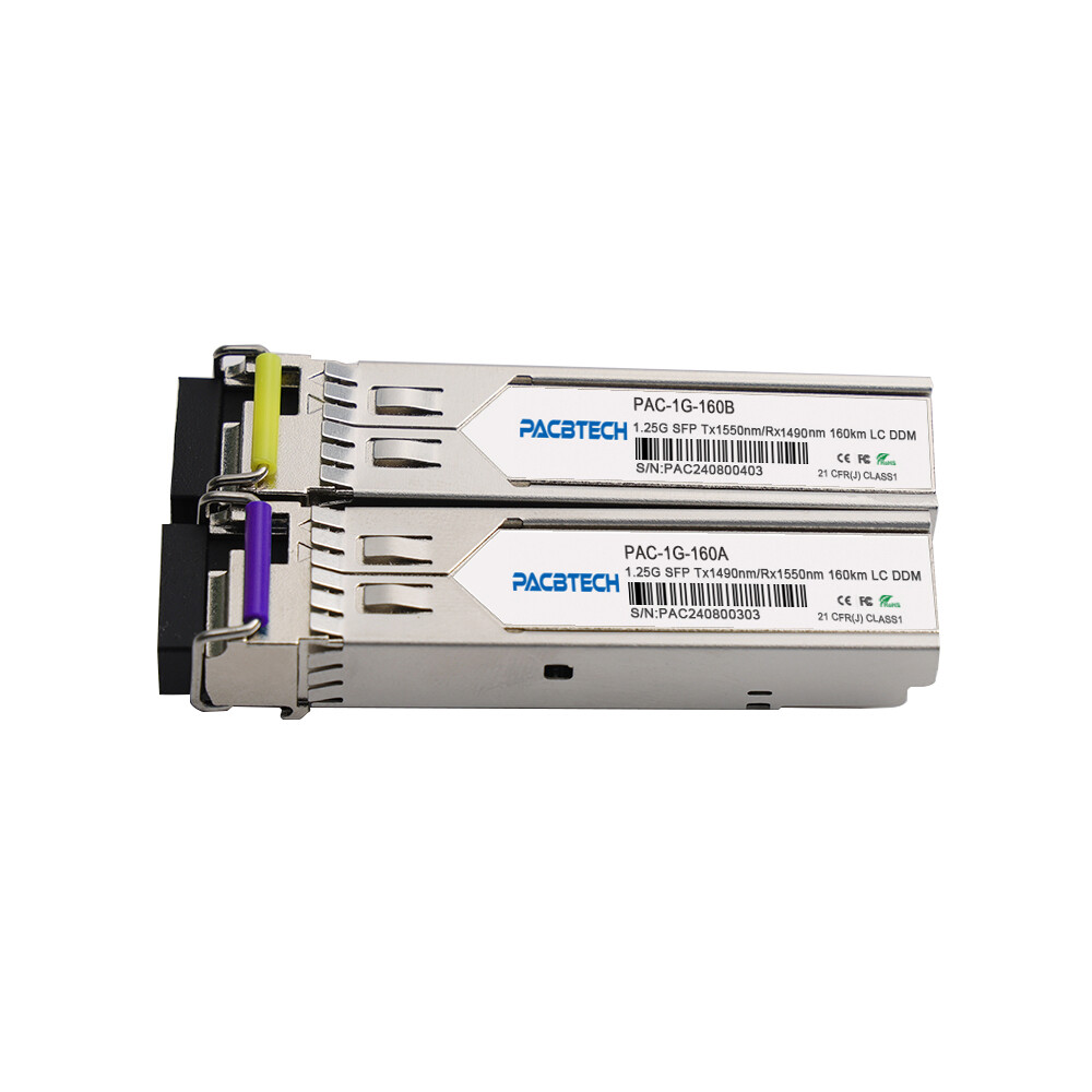 1Pair 1.25G 160km WDM 1490nm/1550nm Single Mode A+B Fiber Module Fit For Cisco