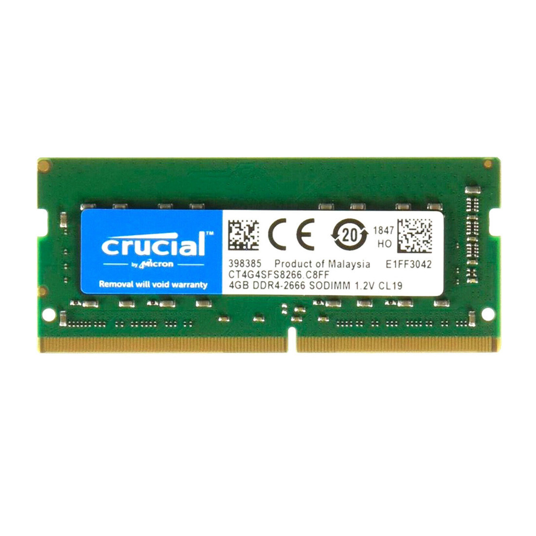 New Crucial 4GB DDR4 2666MHz PC4-21300 260-Pins SODIMM Memory Ram CT4G4SFS8266