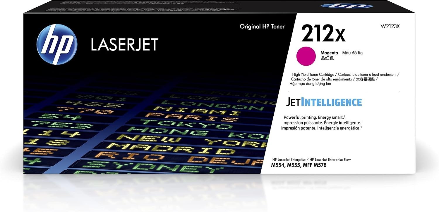 HP 212X Magenta High Yield Toner Cartridge (W2123X)