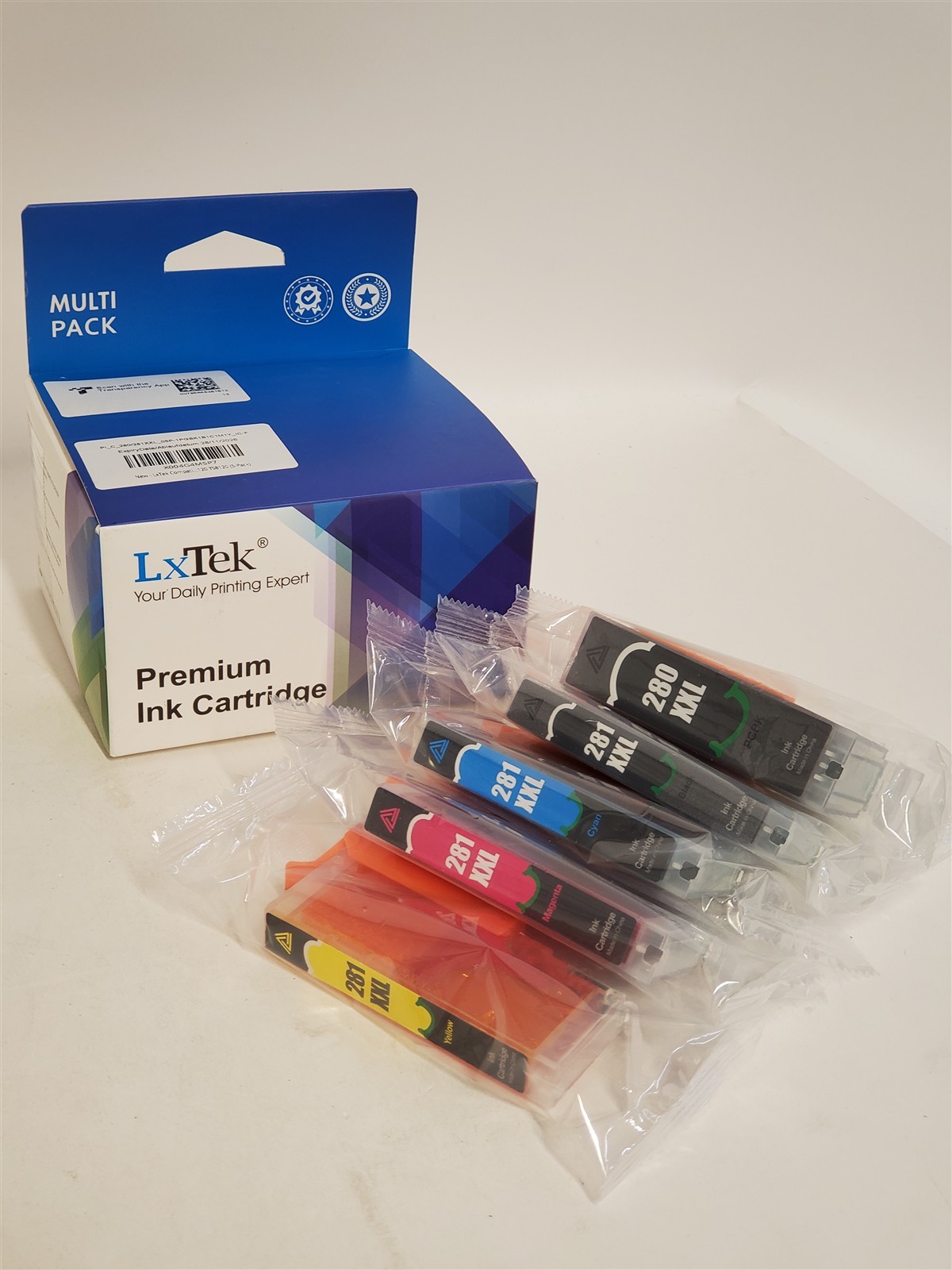 5 PK LxTek Compatible Ink Cartridges Replacement for Canon PGI-280XXL CLI-281XXL