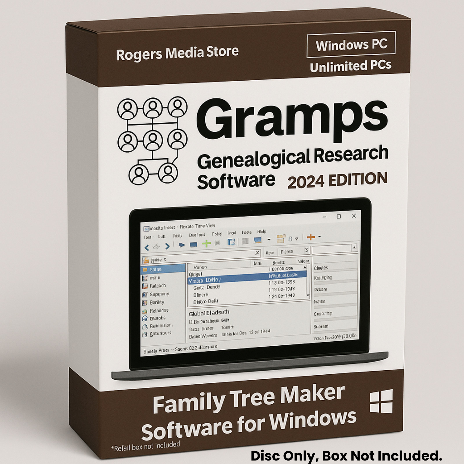 Gramps Family Tree Maker and Genealogy Software Family History Ancestry Research