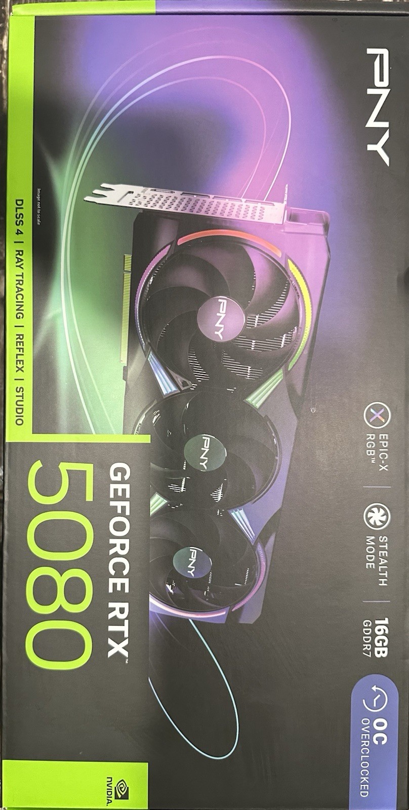 .PNY GeForce RTX 5080 ARGB OC - 16 GB GDDR7 - Graphics card