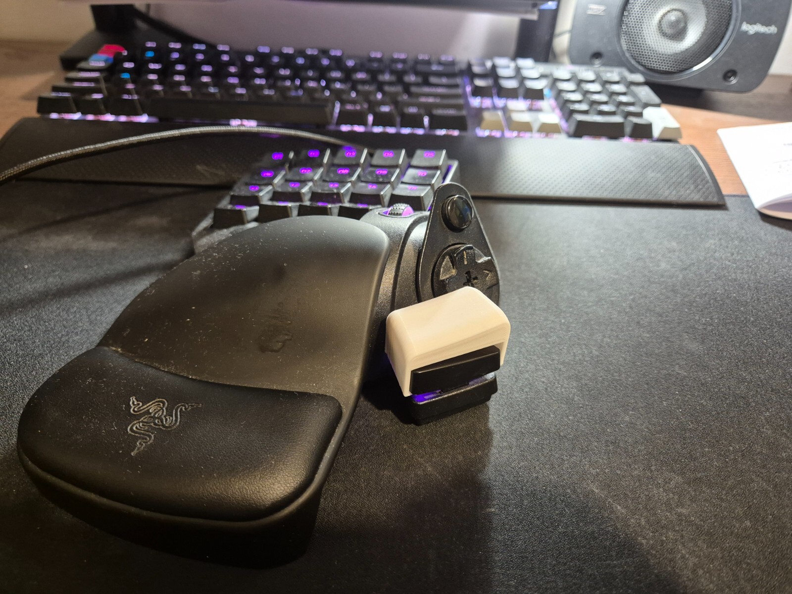 3D printed part for Razer Taurus 1/2/pro - white (Space Bar Riser)