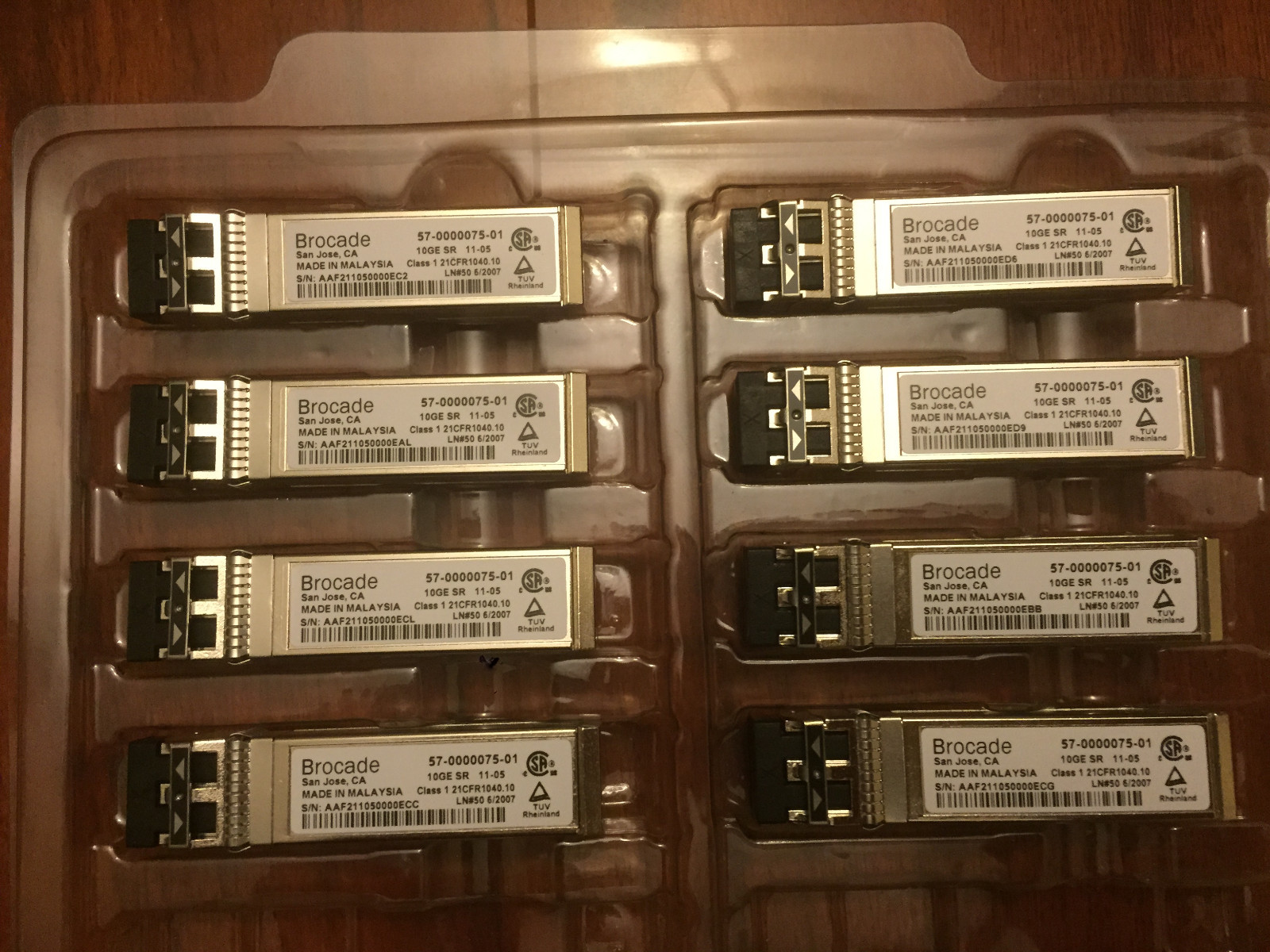 IBM 46C9246 46C9297 BROCADE 10GB SFP+SR 850nm MMF price each 