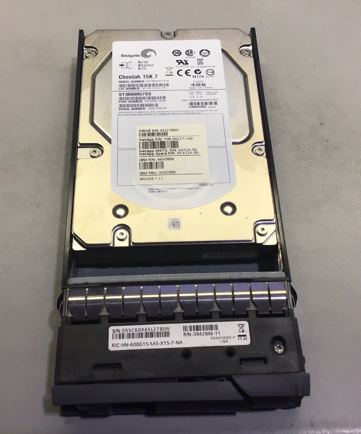 Seagate Cheetah ST3600057SS 600GB 3.5" 15K.7 SAS Server HDD READ DESCRIPTION