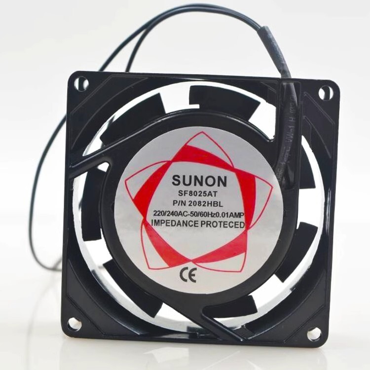 SUNON SF8025AT P/N 2082HBL 8025 220V/240V 0.01A 8CM Dual Ball Cooling Fan