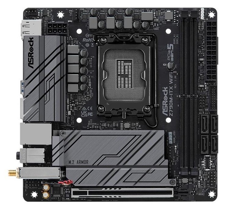 For ASRock Z790M-ITX WiFi LGA1700 Intel Z790 DDR5 PCIe 5.0 Mini-ITX Motherboard