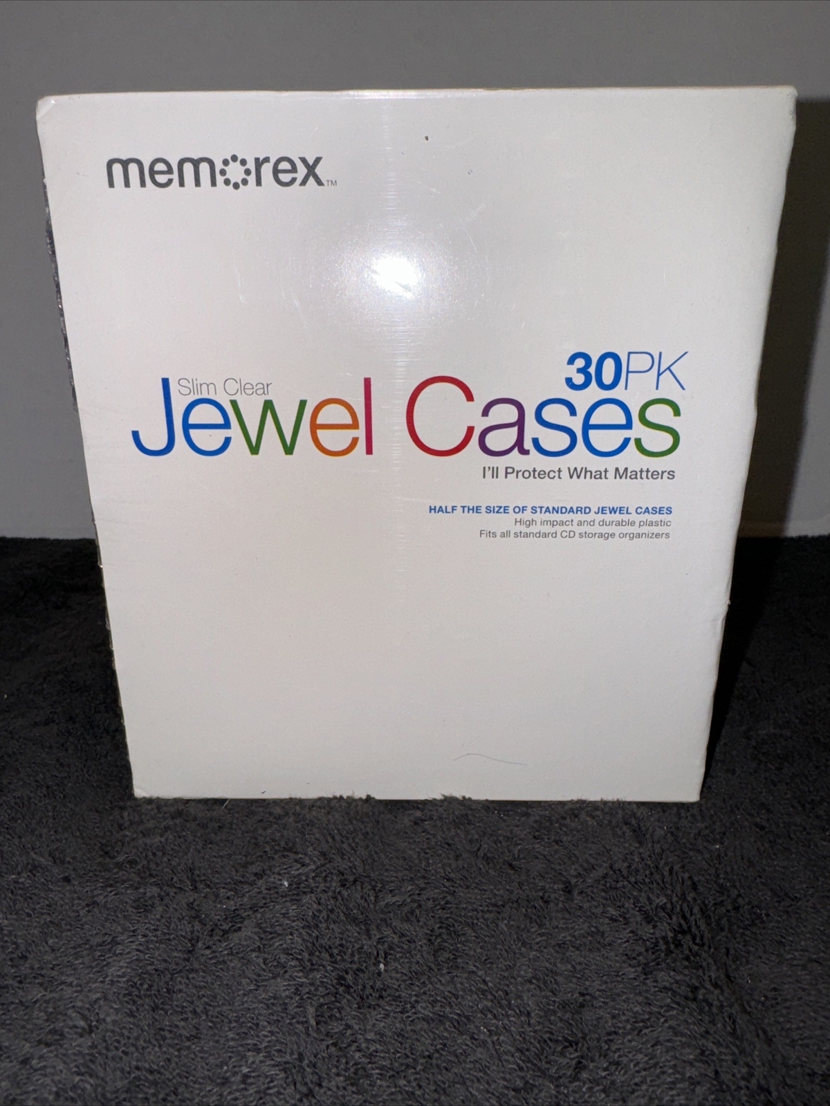 Memorex 30PK Slim Clear Cases Only No artist