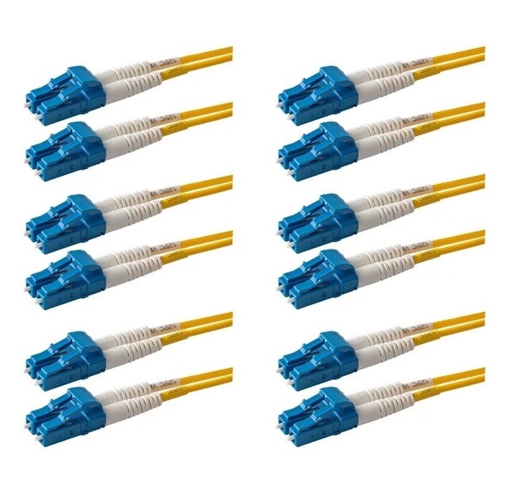 6-Pack 3FT Singlemode Duplex LC to LC Fiber Patch Cable