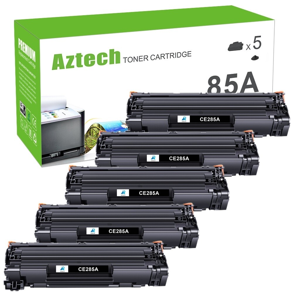 5PK CE285A Black Toner Cartridges For HP 85A LaserJet P1102 P1102W M1212NF MFP