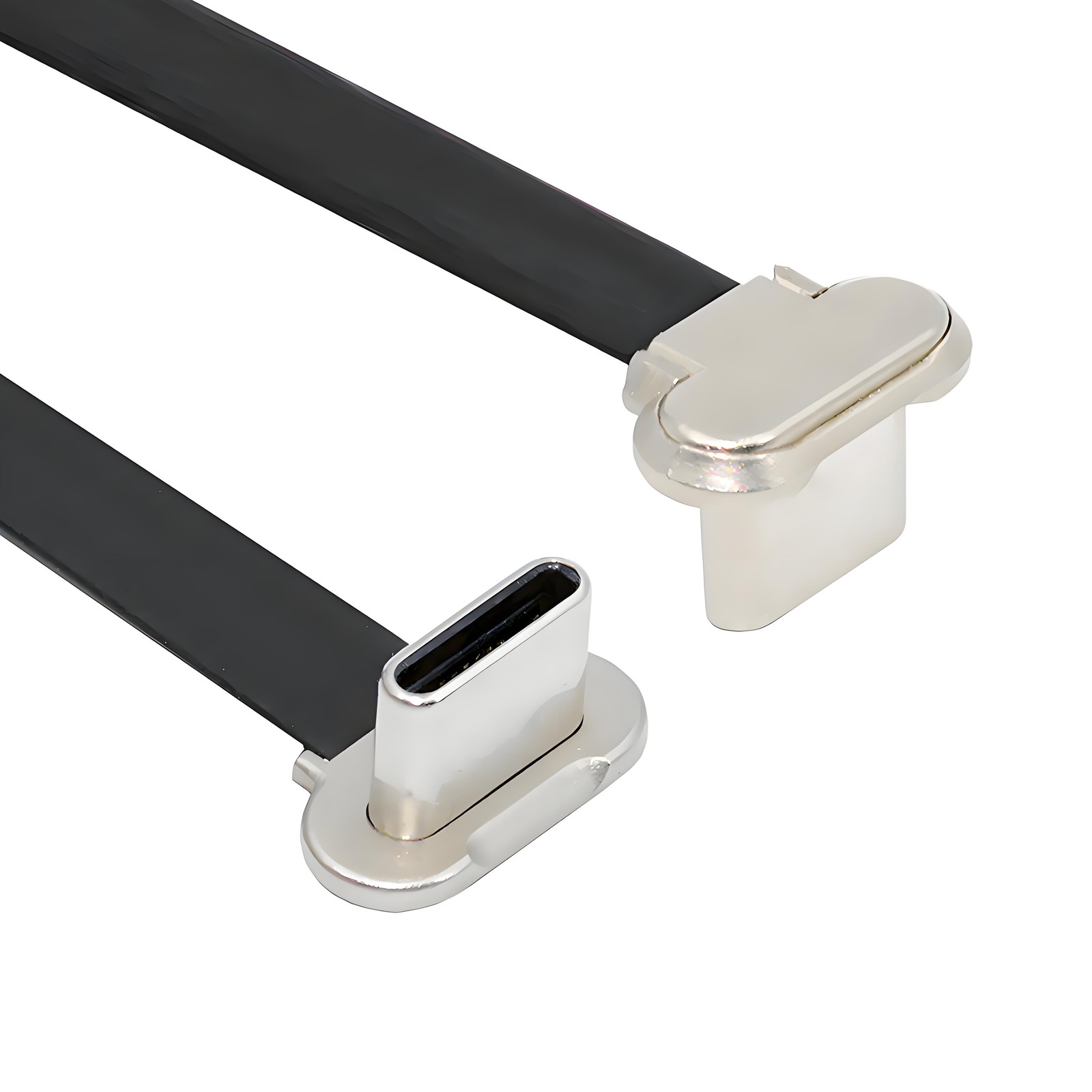 Angled USB-C Type C to USB-C Slim Flat Cable Power USB2.0 Data 65W Fast Charge