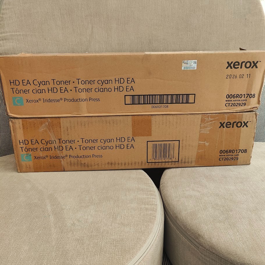 Lot of 2 Xerox Iridesse Toners | Cyan