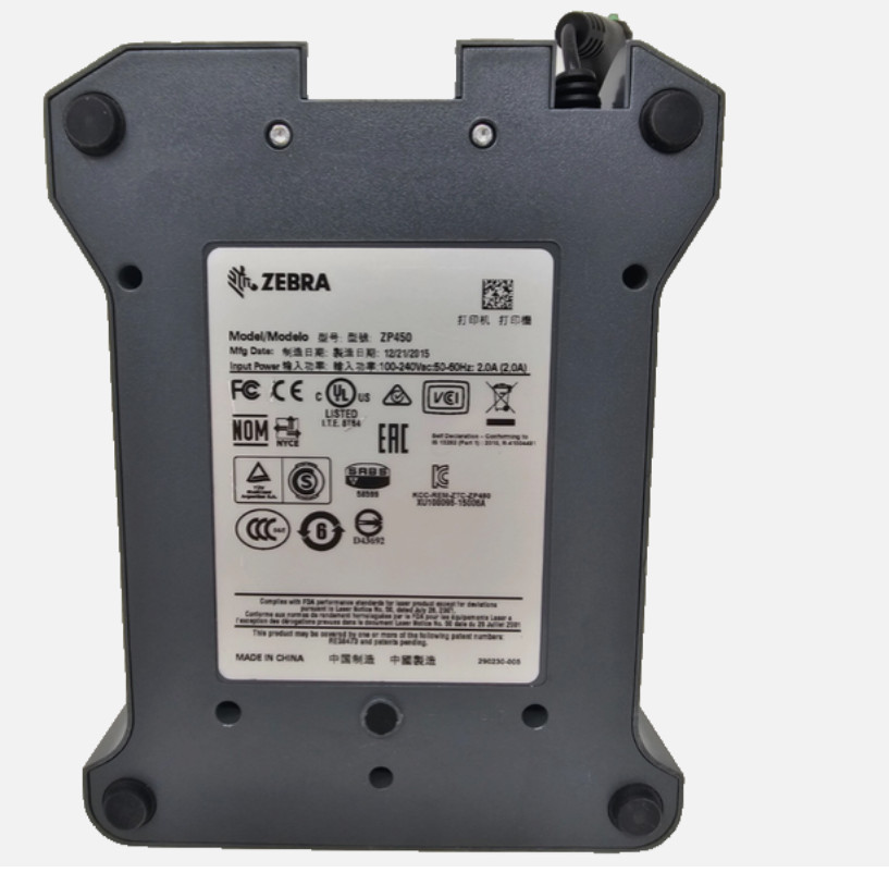 Zebra Thermal Printer 24V Bottom Power Supply Adapter for ZP450 ZP500 GK420d OEM