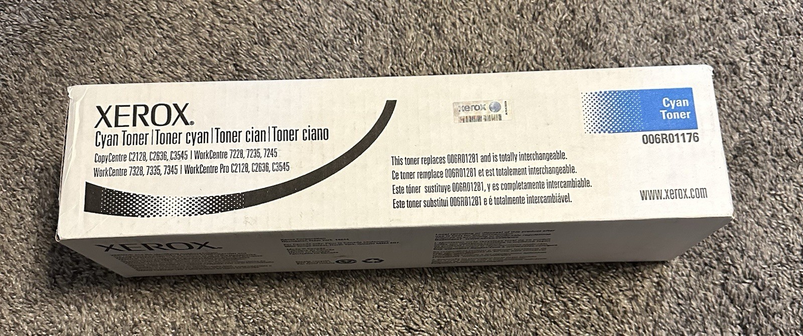 NEW SEAL GENUINE Xerox 006R01176 Cyan Toner Cartridge