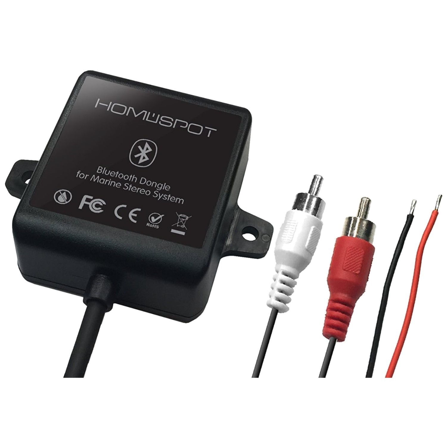 Waterproof Marine Bluetooth Adapter with Noise Isolator