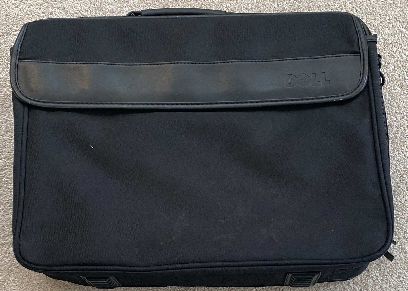 VINTAGE DELL LAPTOP BAG CARRIER TOTE HEAVY THICK 1990'S (16” x 12” x 3”)
