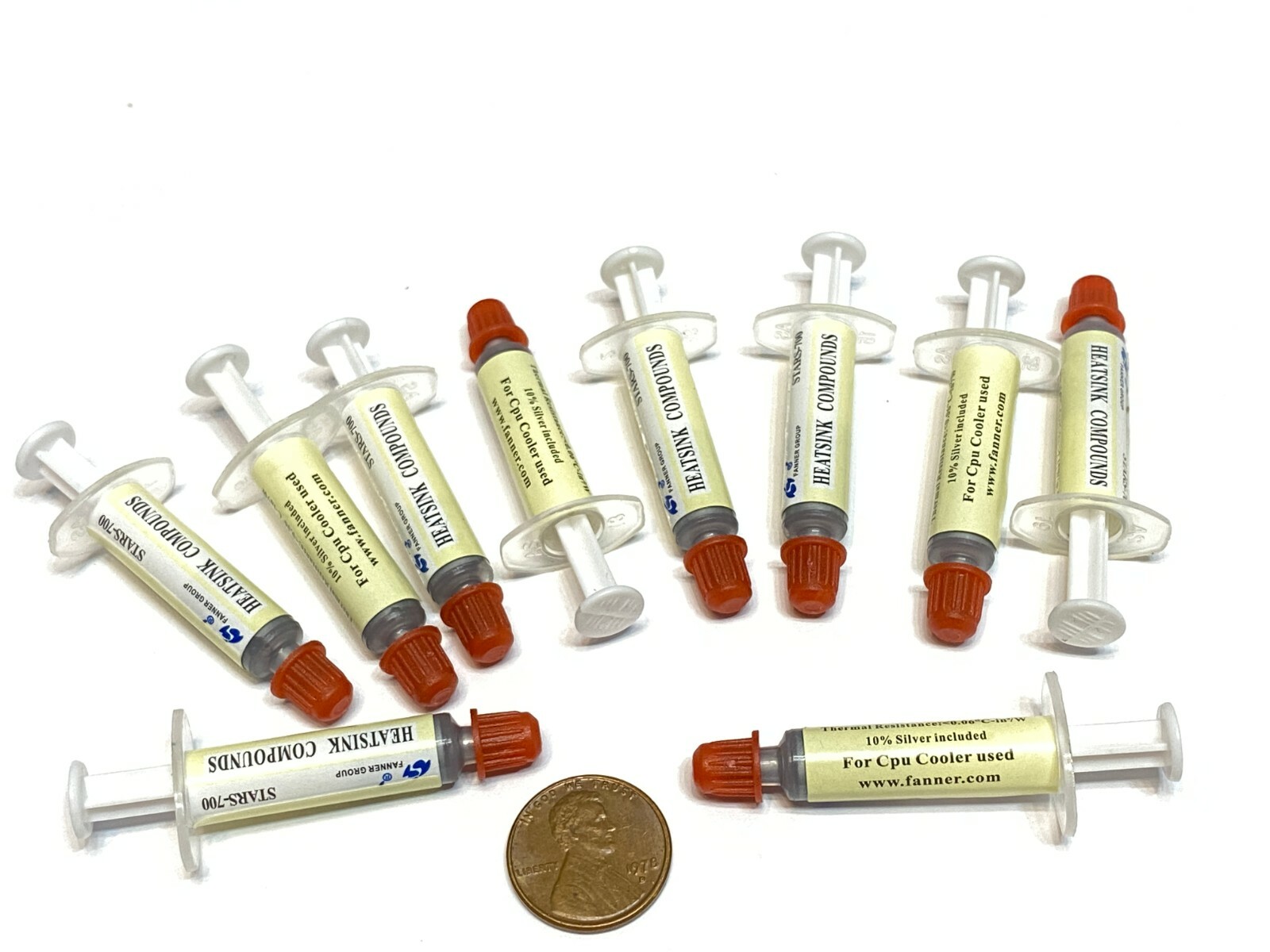 10 Pieces BXR Silver Thermal Grease CPU gpu Heatsink Compound Paste Syringe B24