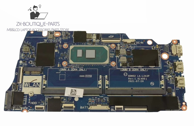 03P9HH For DELL INSPIRON 15 3511 Motherboard I5-1035G1 LA-L243P 3P9HH