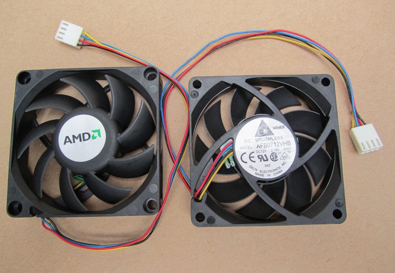 New For Delta 7CM 7015 AFB0712VHB 4-wire PWM Temperature Control CPU Cooling Fan