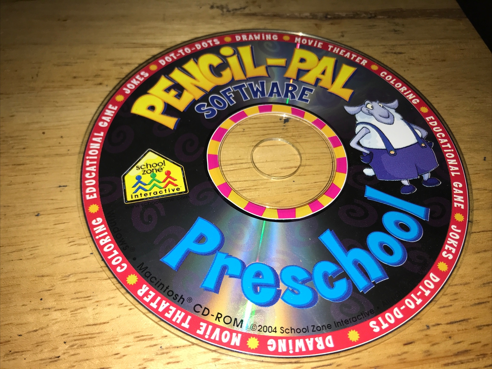 Pencil-Pal Software - Preschool 2002 School Zone Interactive Working Game Only