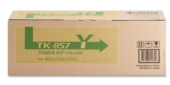 NEW Genuine Kyocera TK857Y Toner Cartridge - Yellow for 400ci/500ci/552ci