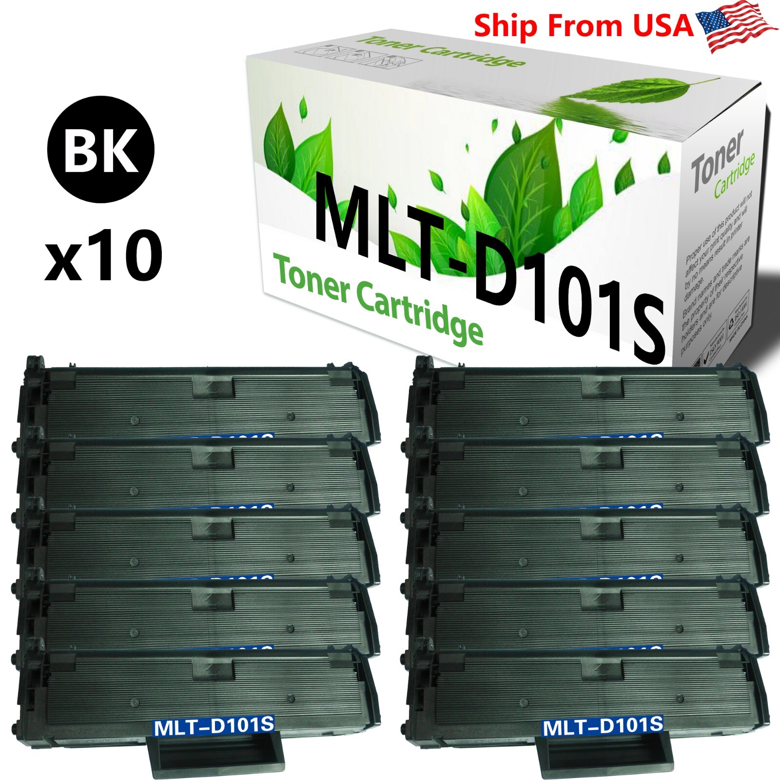10-PACK Compatible MLT-D101S D101S Toner Cartridge For ML-2161 Printer
