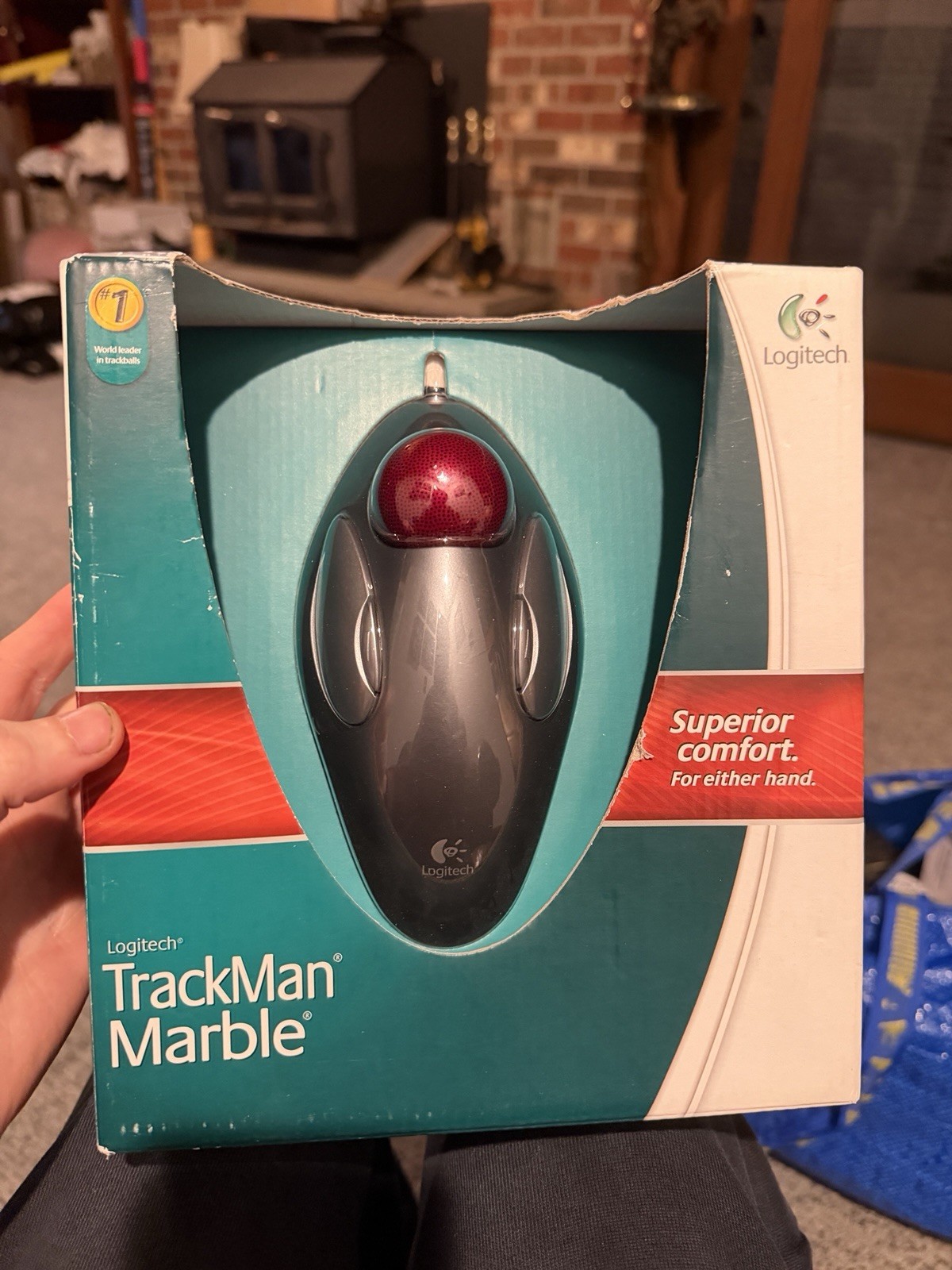 Logitech Trackman Marble USB Trackball Mouse 2014 910-000806 Factory Sealed