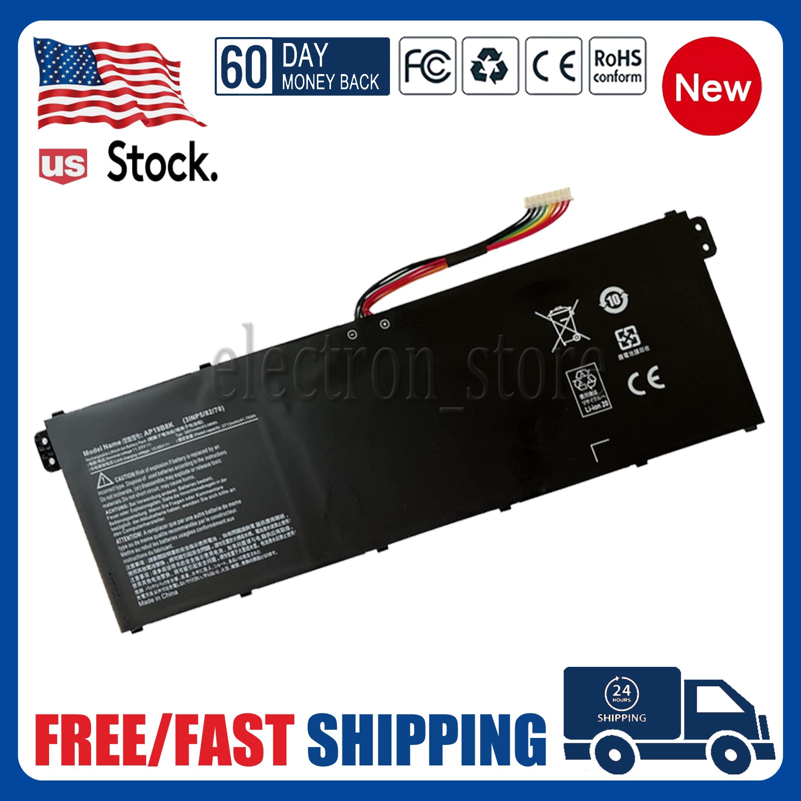 Battery for Acer Aspire 5 A514-53 Swift 3 SF314-42 SF314-57 AP19B8K 3INP5/82/70