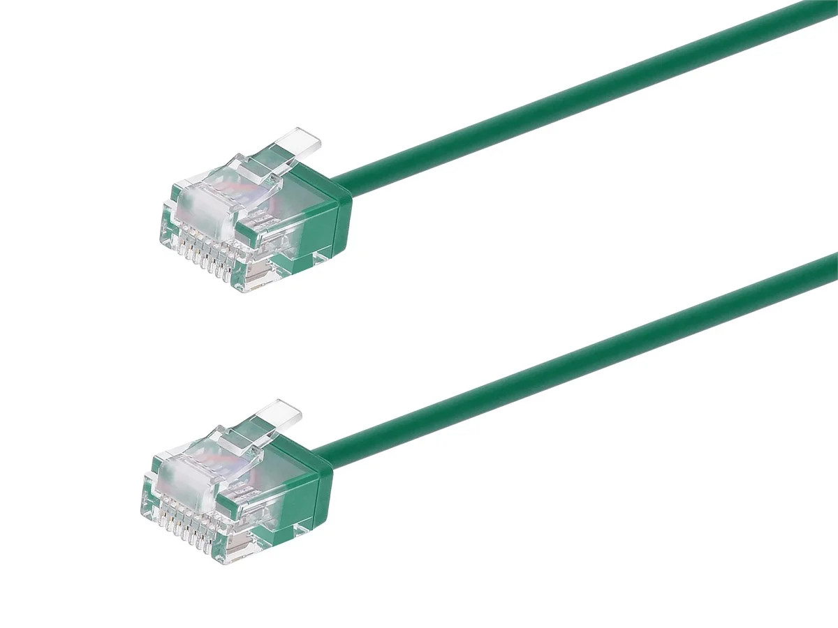 Monoprice Cat6 Ethernet Patch Cable - 1 Feet - Green | Stranded, 550MHz, UTP
