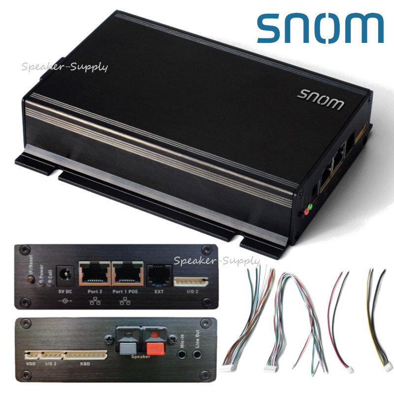 Snom PA1+ Plus Broadcast over IP System SIP PoE PA1 Paging Adapter Amplifier