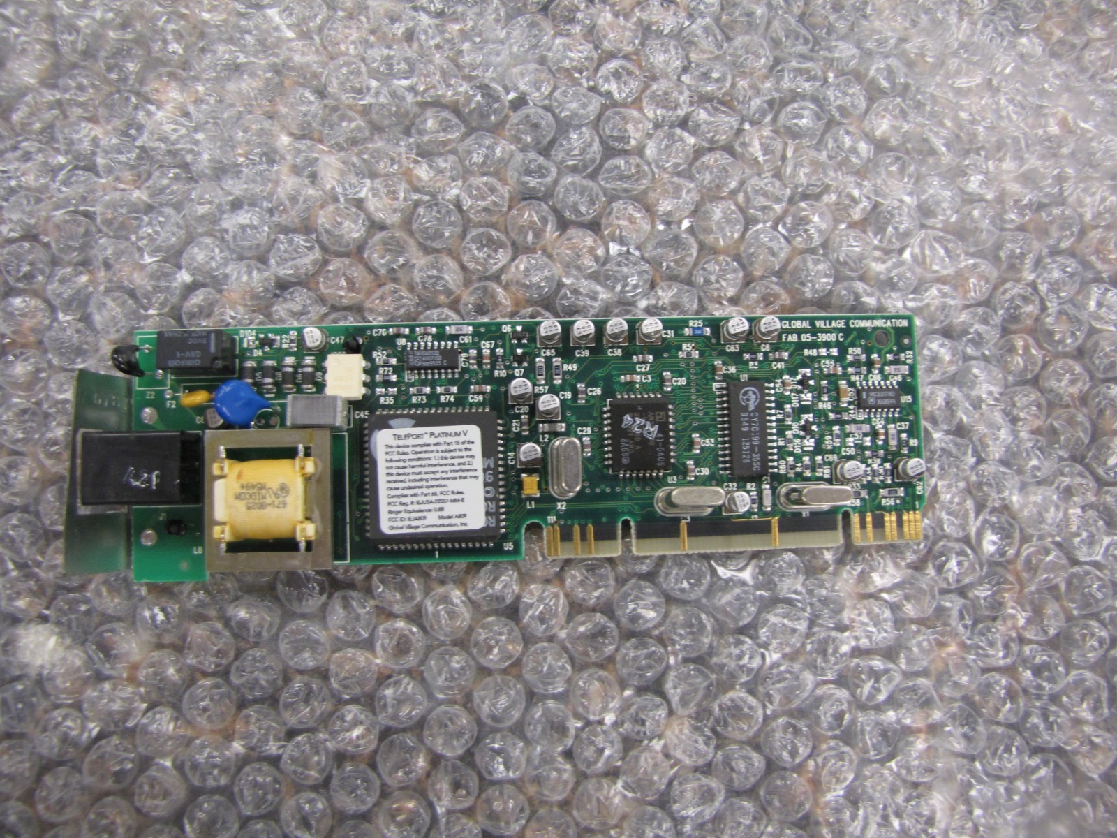 Teleport Platinum V Global Village Communication A809 FAB 05-3900 C Card -MR18