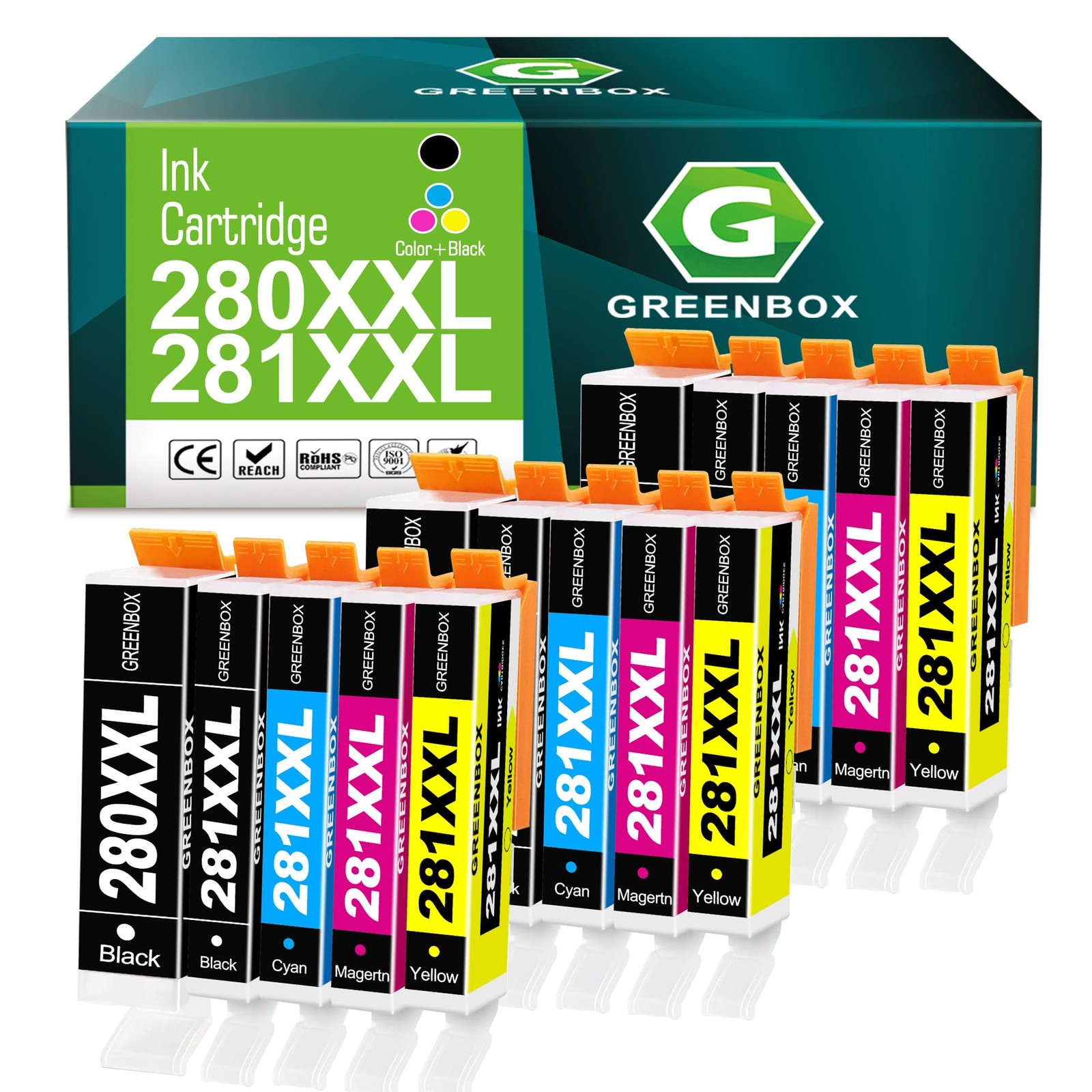 15-Pack PGI-280XXL/CLI-281XXL Ink Cartridge 280 281 XXL Ink Cartridges