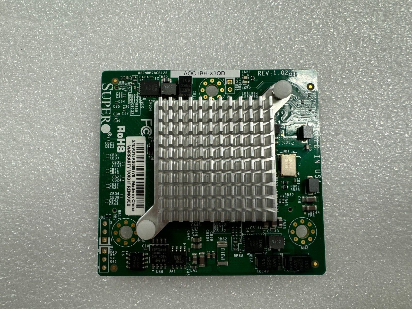 SUPERMICRO AOC-IBH-X3QD Dual Port 40Gb InfiniBand / 10GbE Server Adapter