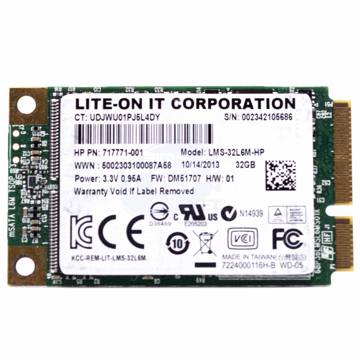 Lite-On LMS-32L6M-HP SSD Msata 32GB Solid State Drive Thin Client Notebook