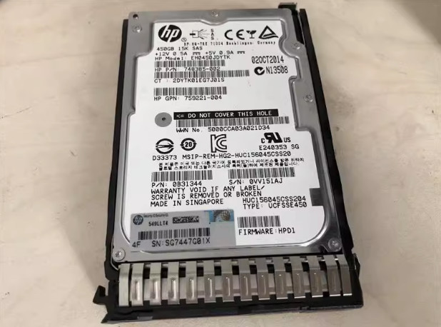 HP 759210-B21 759547-001 450GB 15K 2.5" 12Gb/s G8 G9 SAS Hard Drive