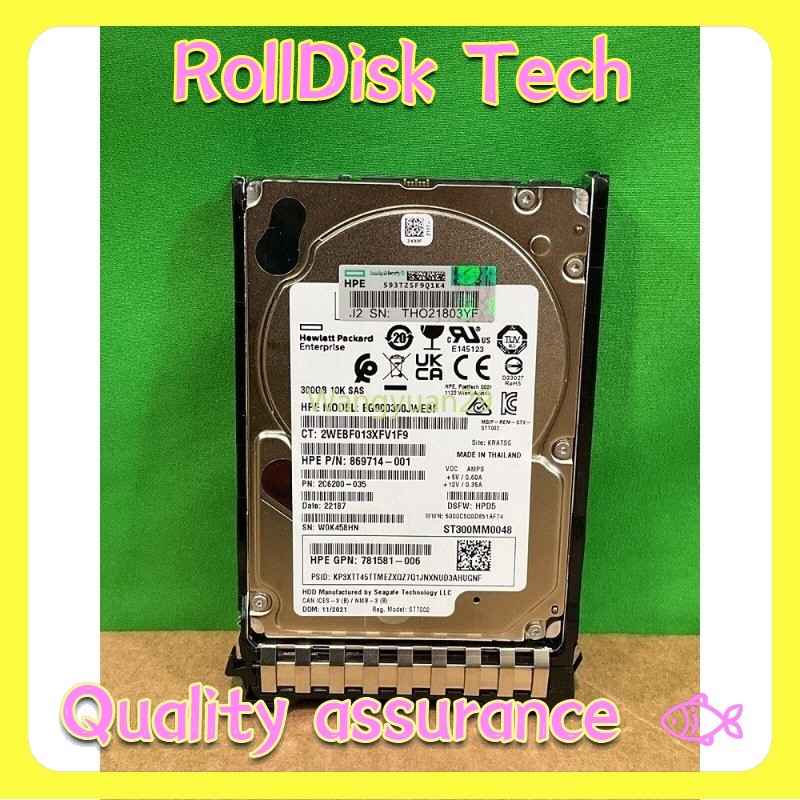 NEW Compatible P40430-B21 P40785-001 HPE 300GB SAS 12G 10K 2.5" ENT Server HDD