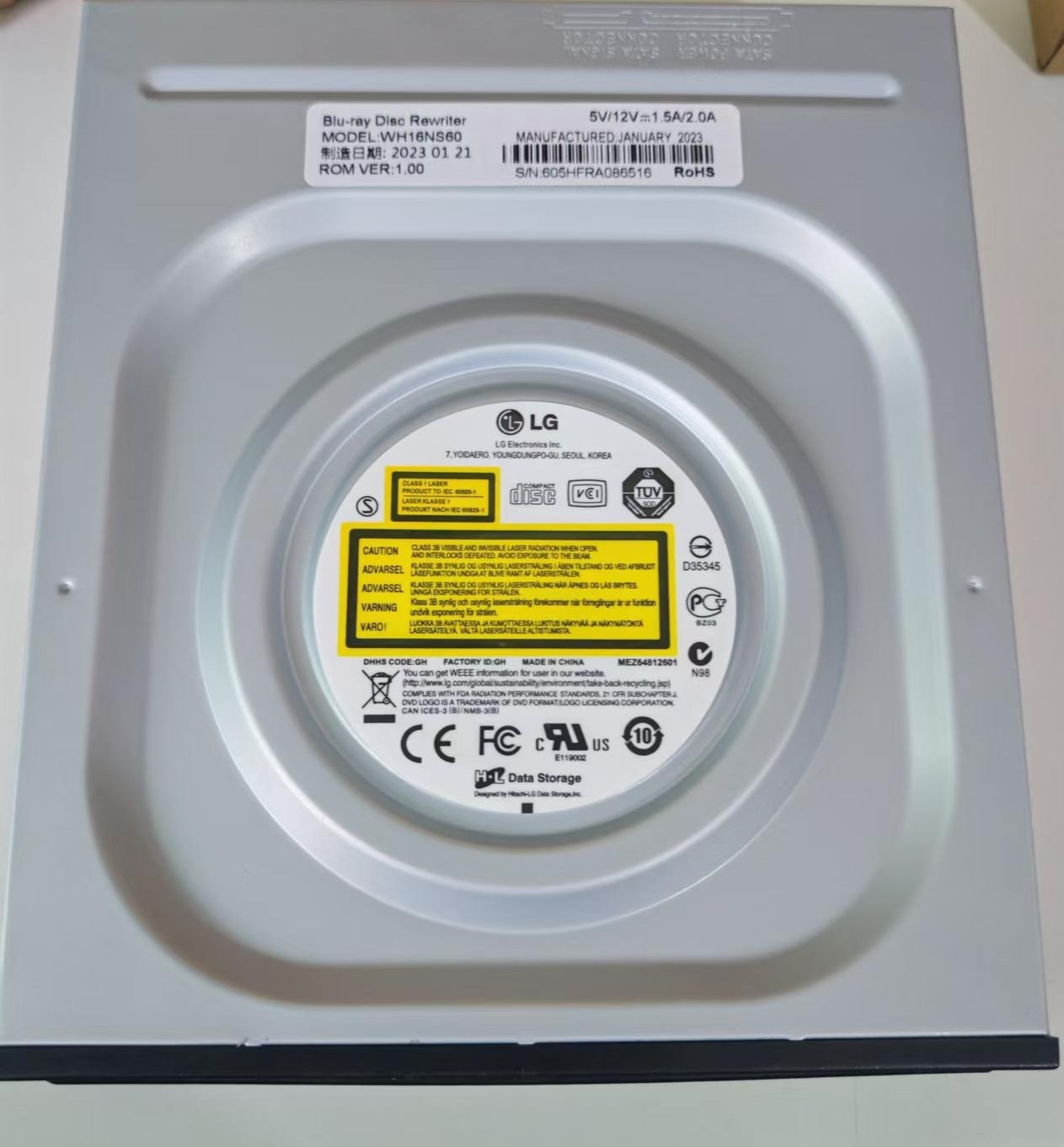1X Brand New LG WH16NS60 Super Multi Blue Internal SATA 16x Blu-rayDisc Rewriter