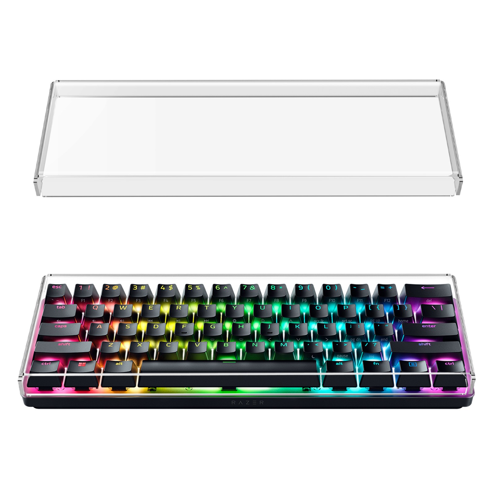 Geekria Premium Acrylic Keyboard Cover for 60% Compact 61 Key Keyboard