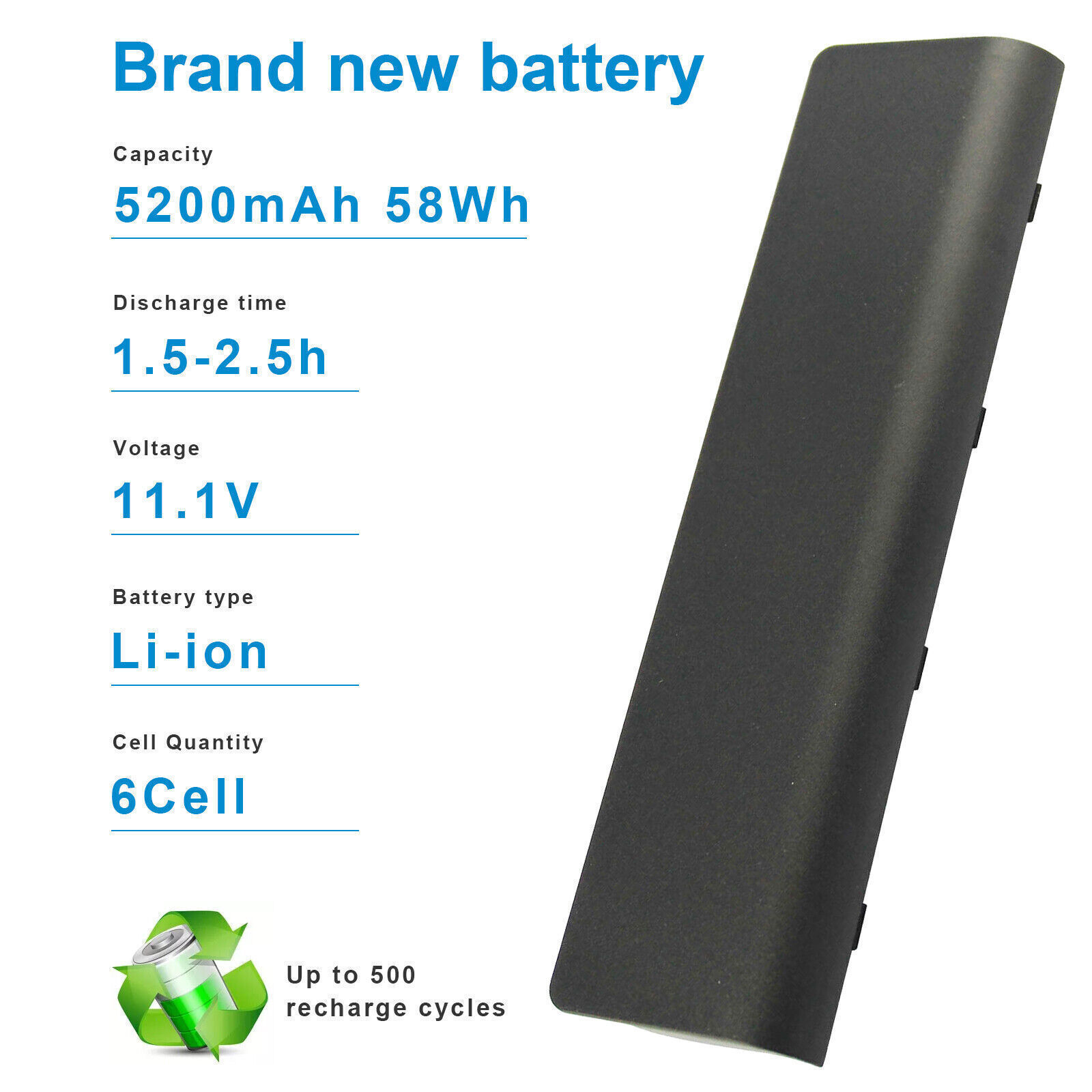 ✅Lot 1-50x Battery Spare 593553-001 for HP CQ56 CQ32 CQ42 G62 G72 G56 g4 G6 G7