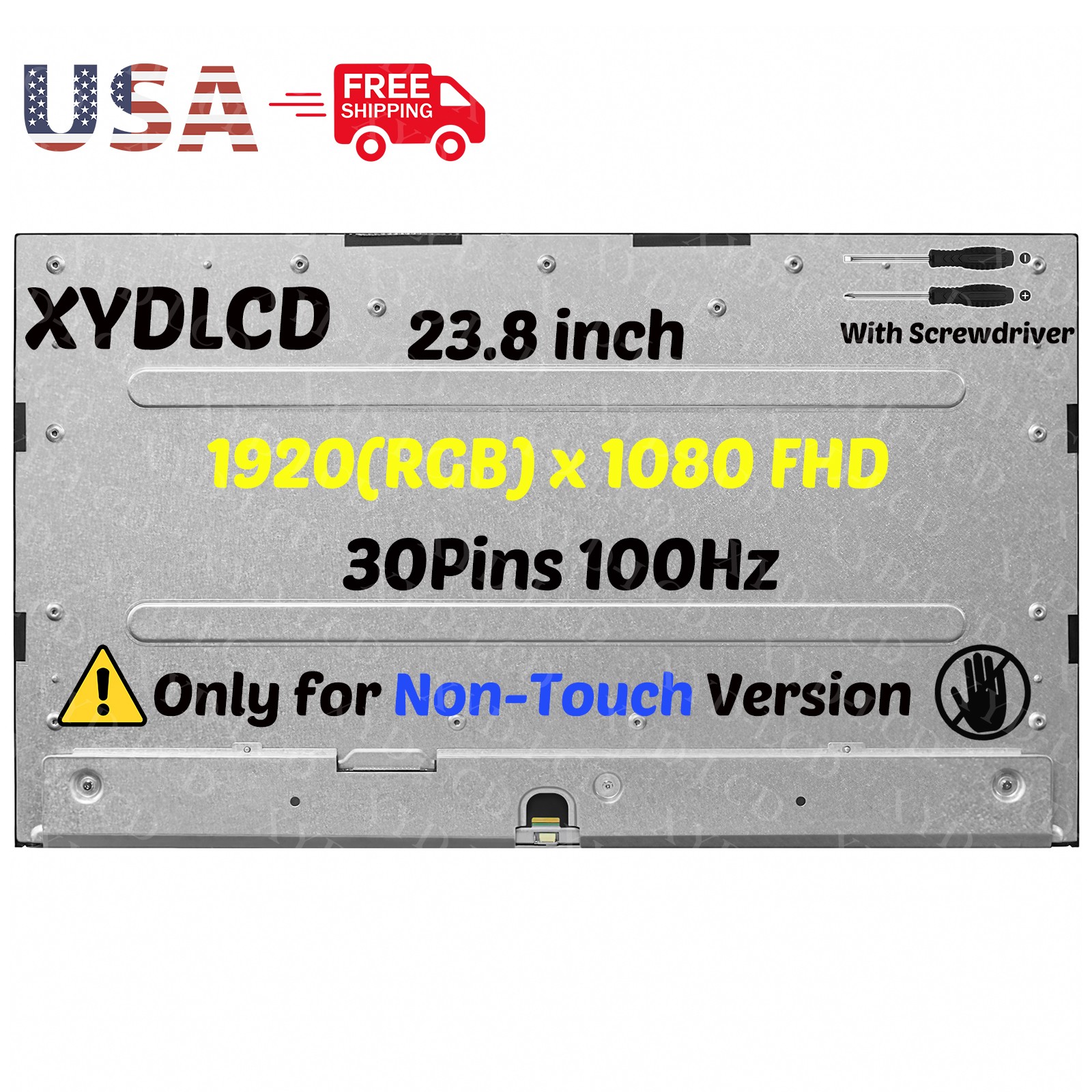 23.8in for Dell Pro 24 All-in-One QC24250 9WNRG LCD Non-Touch Screen Replacement