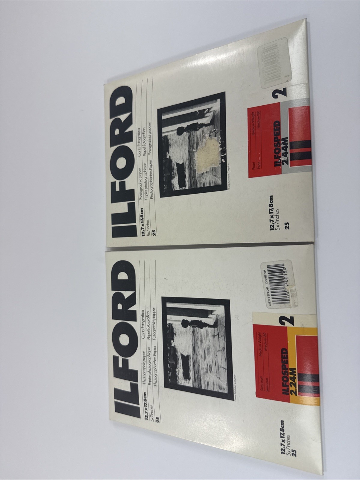 Ilford 5x7 Ilfospeed 2.24m 25 Sheets Photographic Paper Lot Of 2 Sealed New